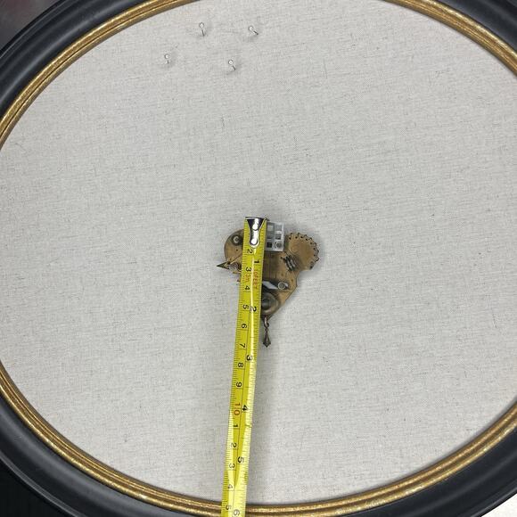 Vintage Signed Thomas Mann Techno Romantic Bronze Mixed Metal Heart Pin Brooch - Picture 9 of 10